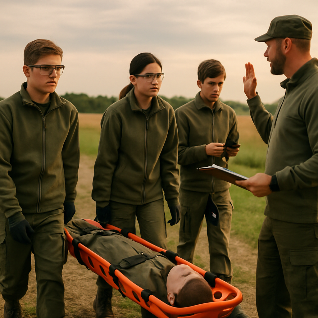 Taktische Grundfertigkeiten Praxis bei Eglinton Army Cadets